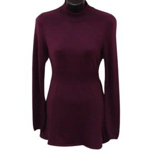 Forever 21 Plum Purple Cotton Blend Knit Tunic/Sweater- Sz. Sm